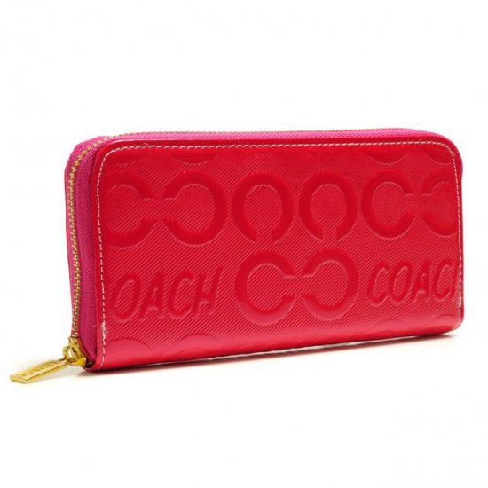 Coach Logo Large Red Wallets BCT - Click Image to Close